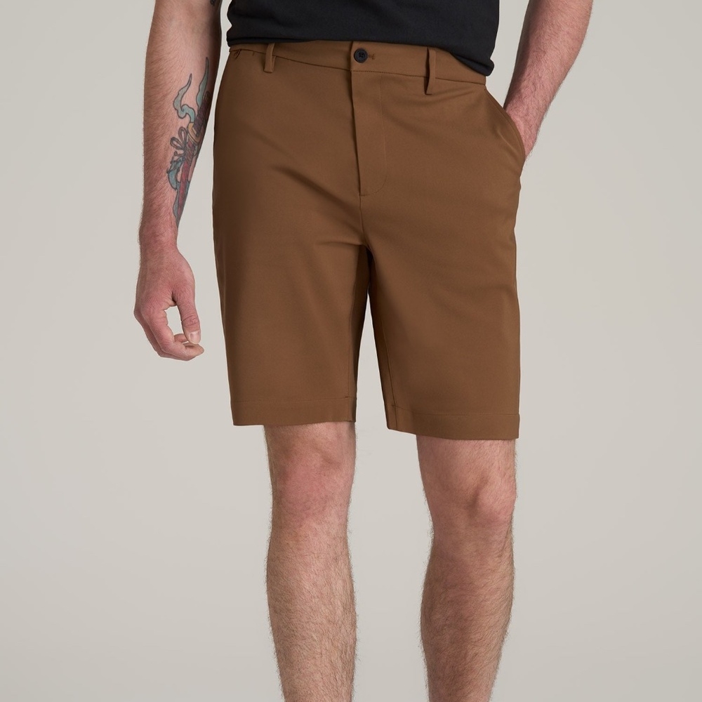 American Tall Tech Chino Shorts for Tall Men in Nutshell Size 4040 / Extra Tall